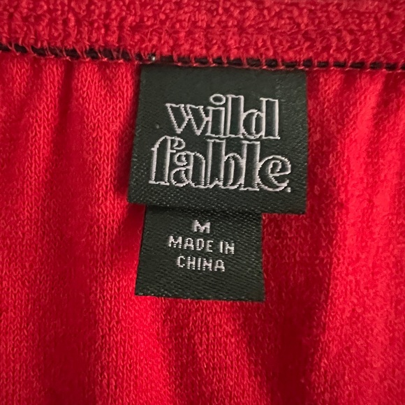NWT Wild Fable red terry cloth romper women’s size M - Picture 6 of 10